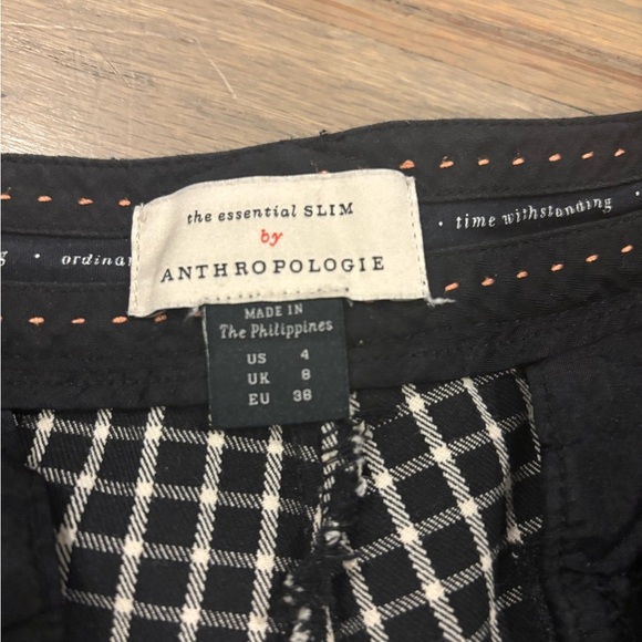 Anthropologie Black and White Essential Slim. XS - Picture 6 of 9